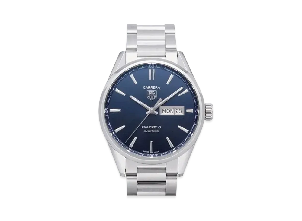 TAG Heuer Carrera Caliber 5 Day-Date "Blue/Stainless Steel"