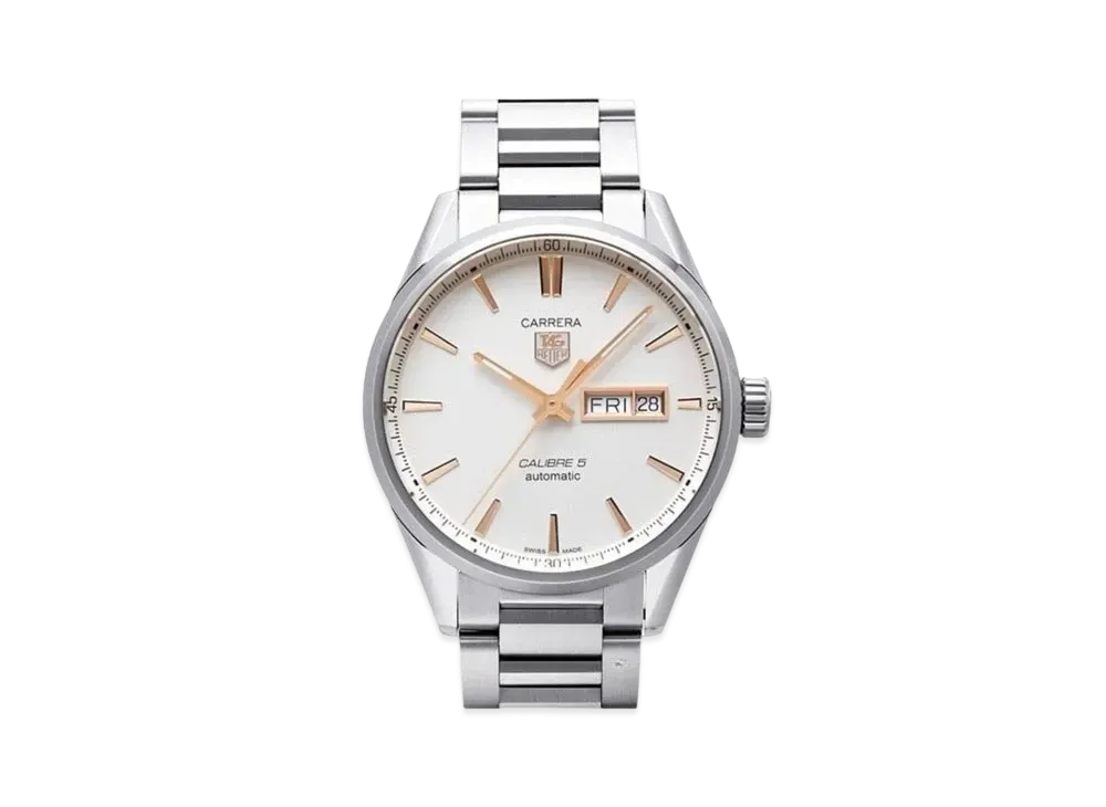 TAG Heuer Carrera Caliber 5 Day-Date "Gray/Rose Gold/Stainless Steel"
