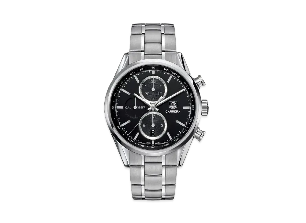 TAG Heuer Carrera Caliber 1887 Chronograph "Black/Stainless Steel"