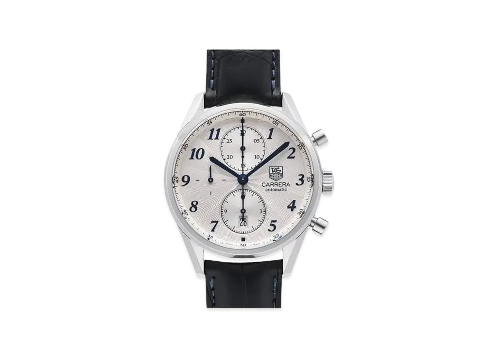 タグホイヤー カレラ ヘリテージ クロノグラフ "シルバー/ステンレススティール" CAS2111.FC6292