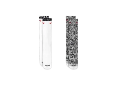 Nike SB FederationKit & Agnostic Collection Japan Everyday Cushion Socks (2pairs) "White Black/White Black"