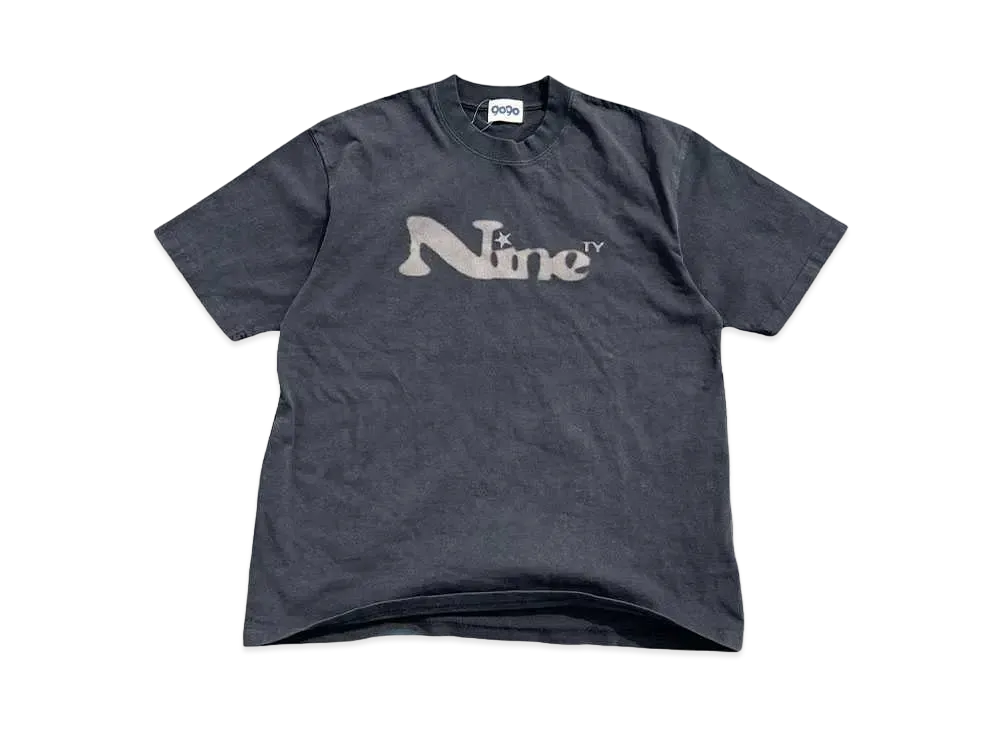 9090 Dot Nine Logo Tee "WASH BLACK"
