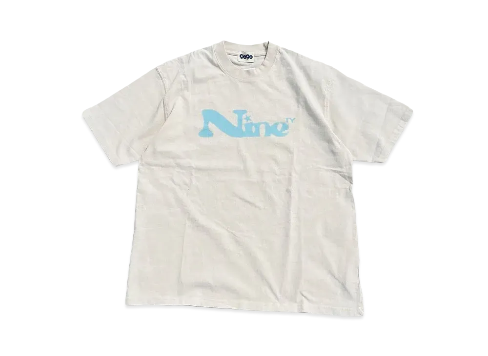 9090 Dot Nine Logo Tee "WASH IVORY"
