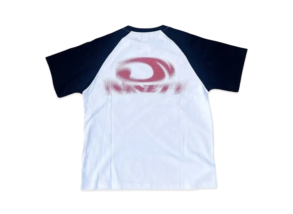 9090 Motion Heisei Logo Raglan Tee "WHITE"