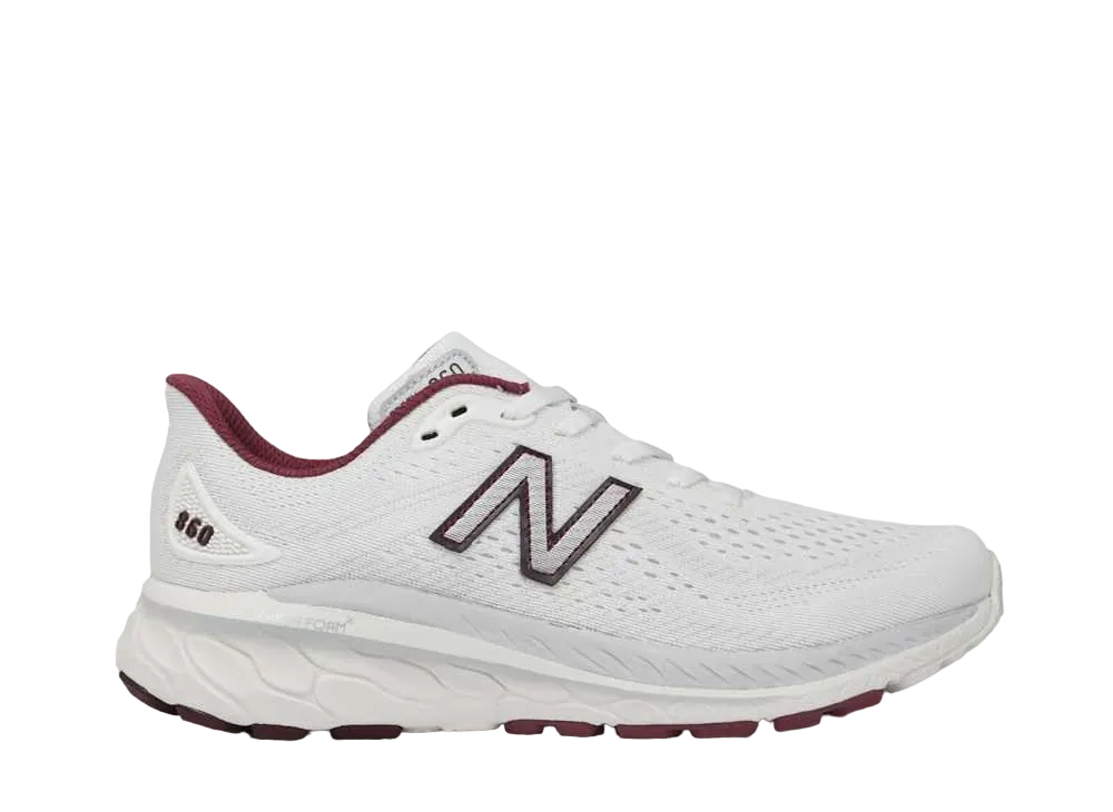 New Balance Women's Fresh Foam X 860V13 "White/Burgundy"