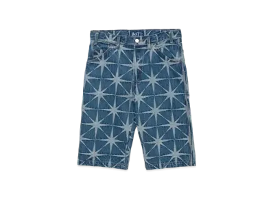 BoTT Sparkle Jacquard Denim Shorts "Washed Blue"