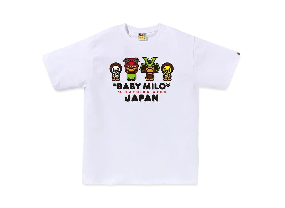 A BATHING APE Baby Milo Japan Tee "White"