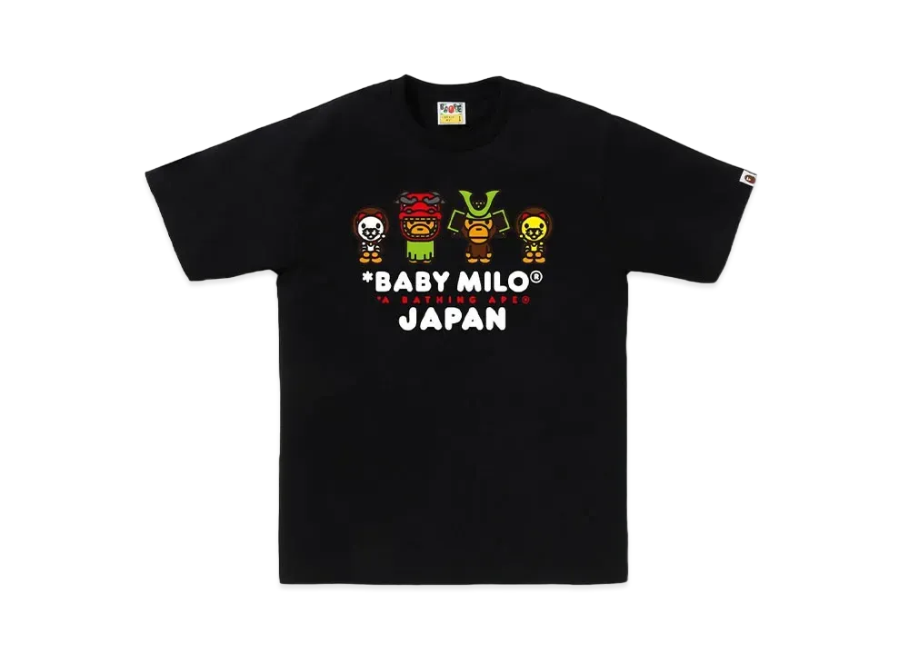 A BATHING APE Baby Milo Japan Tee "Black"