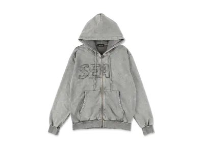 WIND AND SEA SEA High Sulfer Zip-Up Sweatshirt "Charcoal"