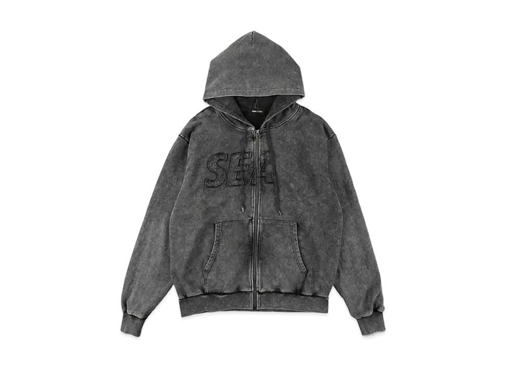 WIND AND SEA SEA High Sulfer Zip-Up Sweatshirt "Sulfer_Black"