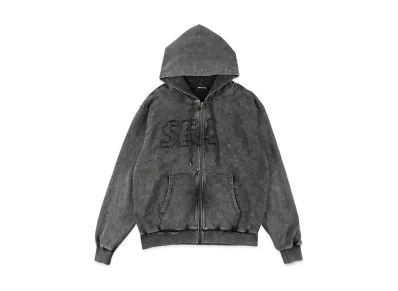 WIND AND SEA SEA High Sulfer Zip-Up Sweatshirt "Sulfer_Black"