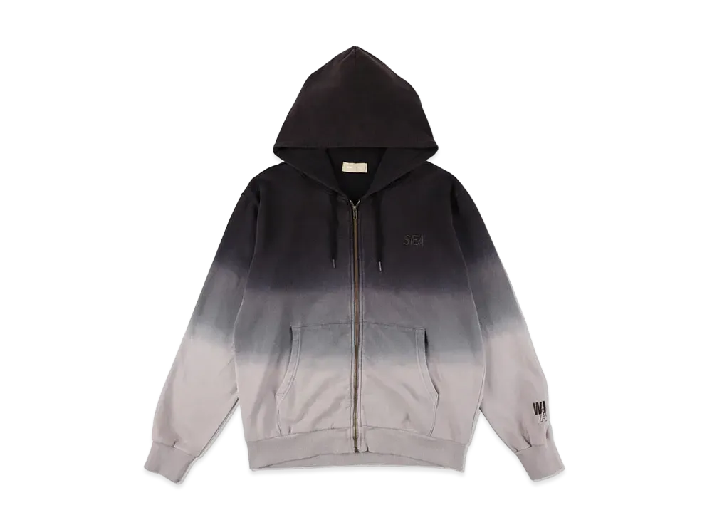 WIND AND SEA Step_Dye Zip-Up Sweat Shirt "Black"