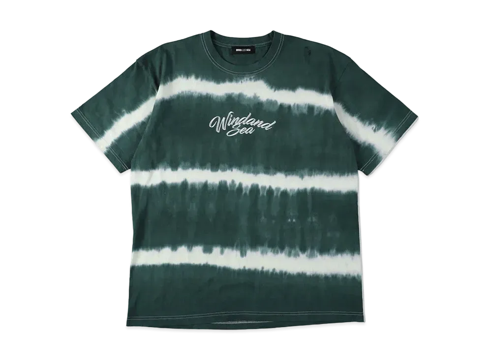 WIND AND SEA Border Tie-Dye S/S Tee "Green"