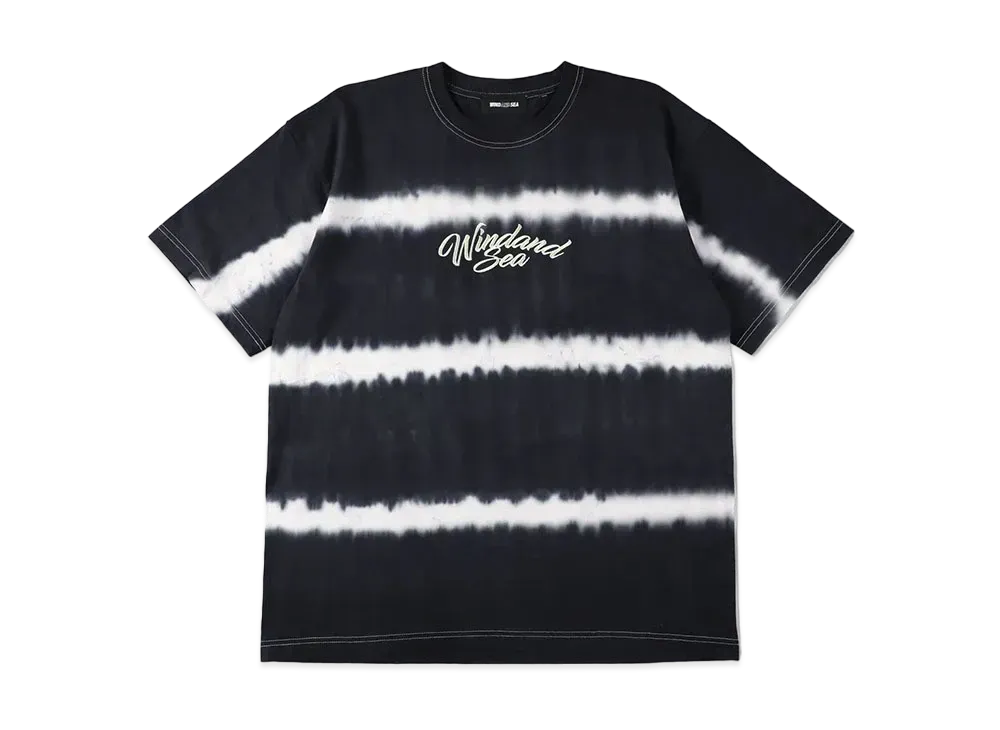 WIND AND SEA Border Tie-Dye S/S Tee "Black"