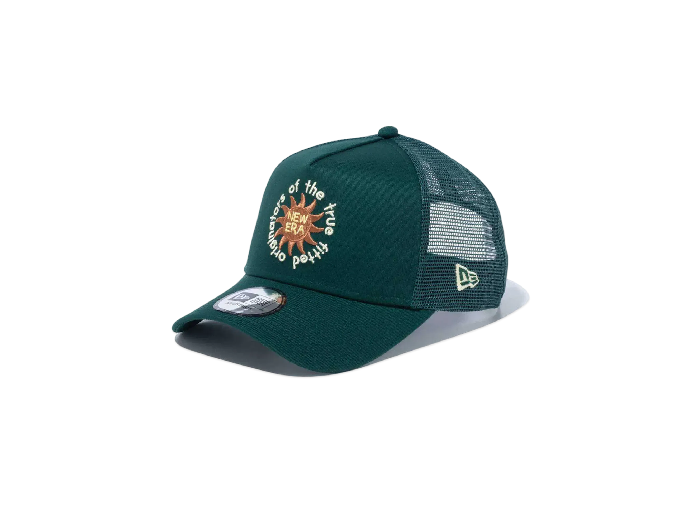 NEW ERA 9Forty A-Frame Tracker Botanical Logo 'New Era Outdoor' "Dark Green"