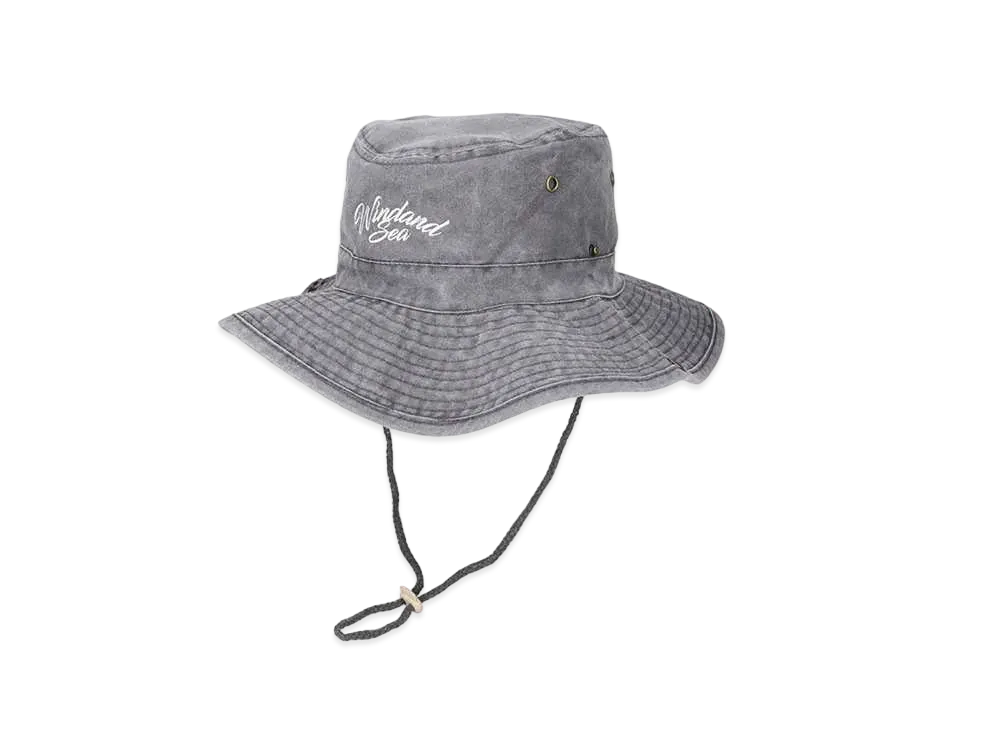 WIND AND SEA Pigment Safari Hat "Black"