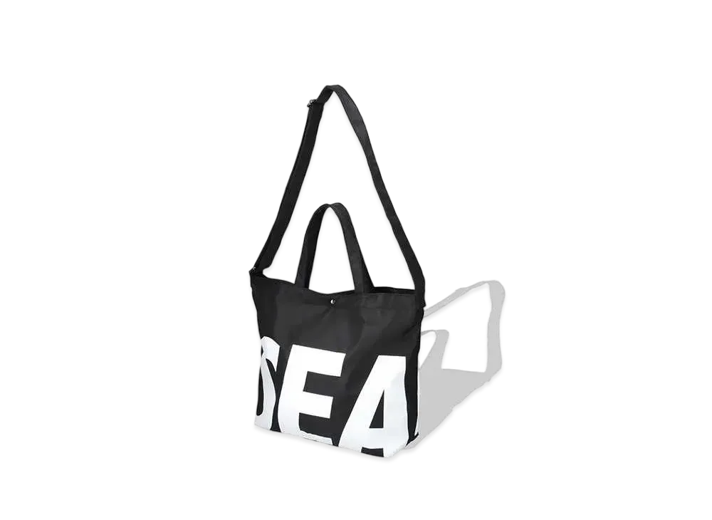 WIND AND SEA SEA Shoulder Tote Bag "Black"