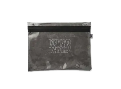 WIND AND SEA Clarity TPU Clutch Bag "Chacoal"