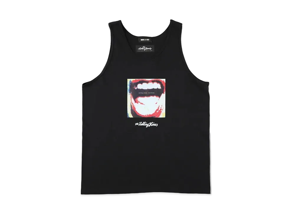 WIND AND SEA x The Rolling Stones Black Tongue 1972 Tank Top "Black"