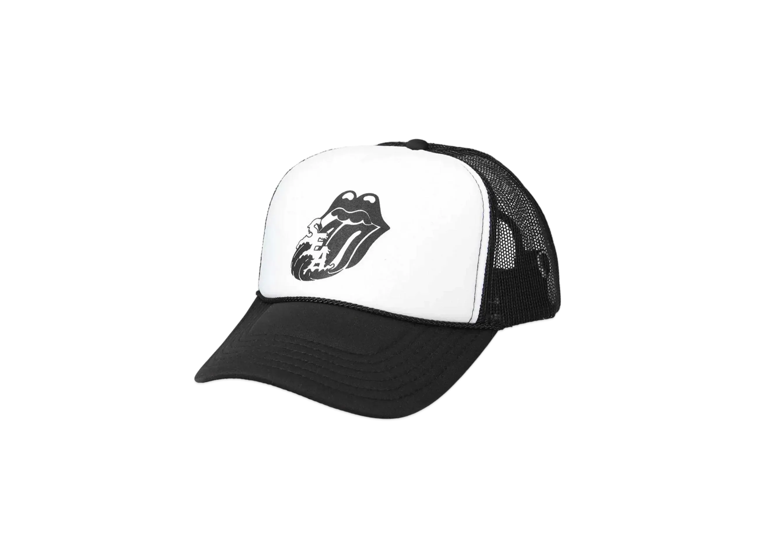 WIND AND SEA x The Rolling Stones Black Tongue Mesh Cap "Black"