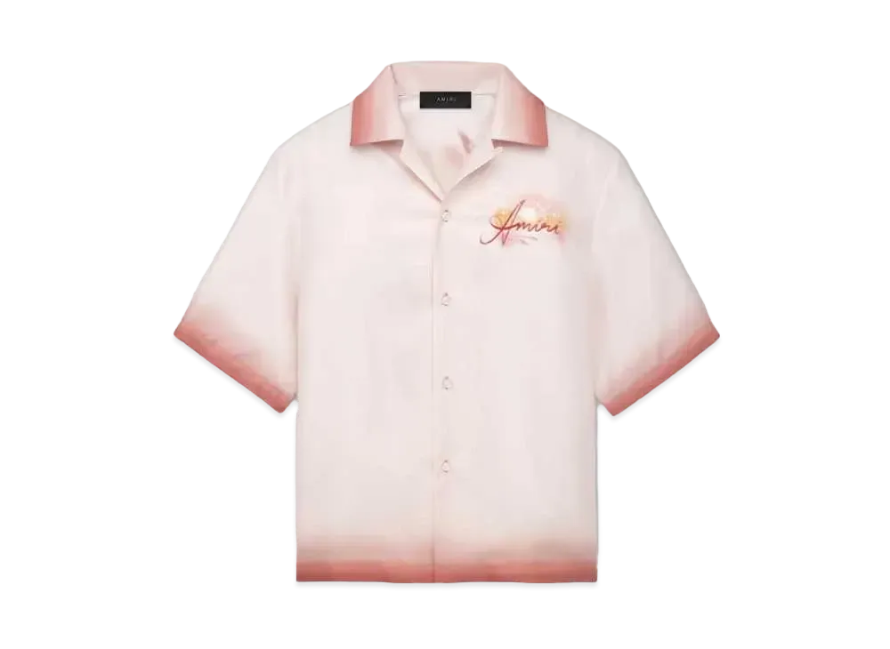 AMIRI Resort Club Bowling Shirt "Rose Water"