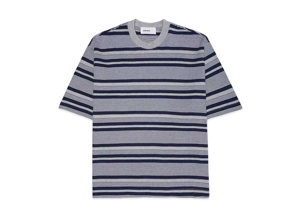everyone Border Tee Shirts "Grey"