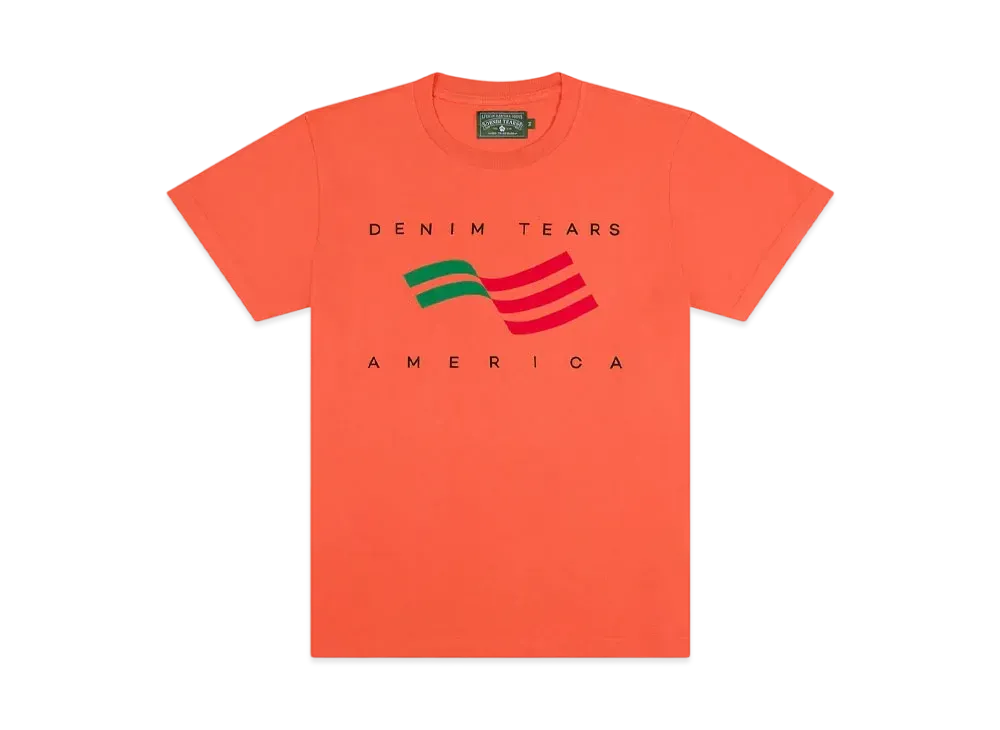 DENIM TEARS America Sportswear Tee "Orange"