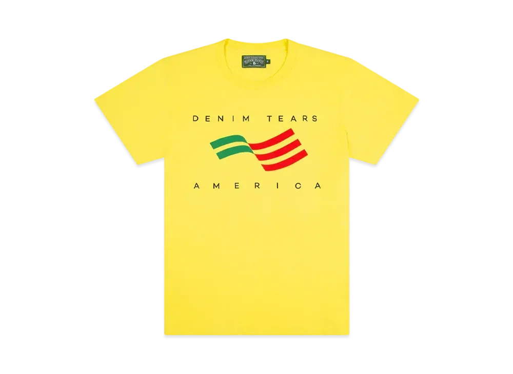 DENIM TEARS America Sportswear Tee "Yellow"