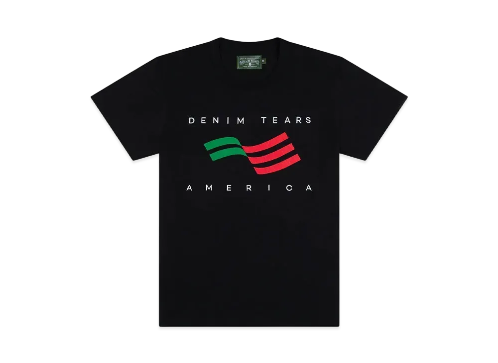 DENIM TEARS America Sportswear Tee "Black"