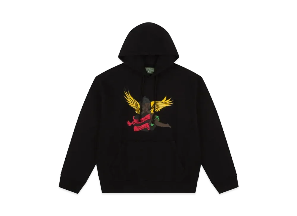 DENIM TEARS Black Cherub Hoodie "Black"