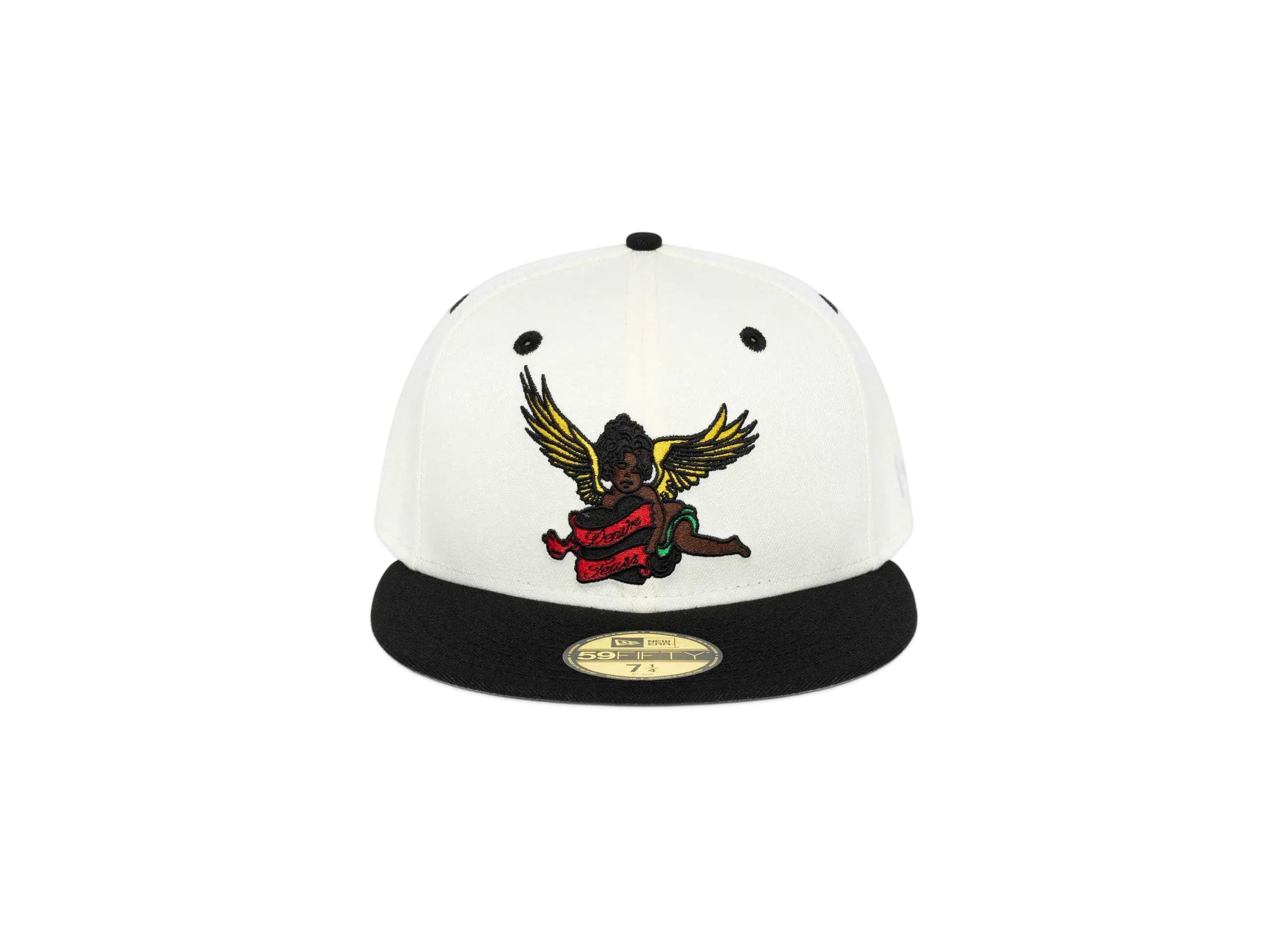 DENIM TEARS Black Cherub New Era Hat "Natural"