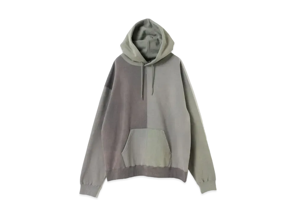 BEAMS Faded Crazy Pattern Hoodie "Gray"