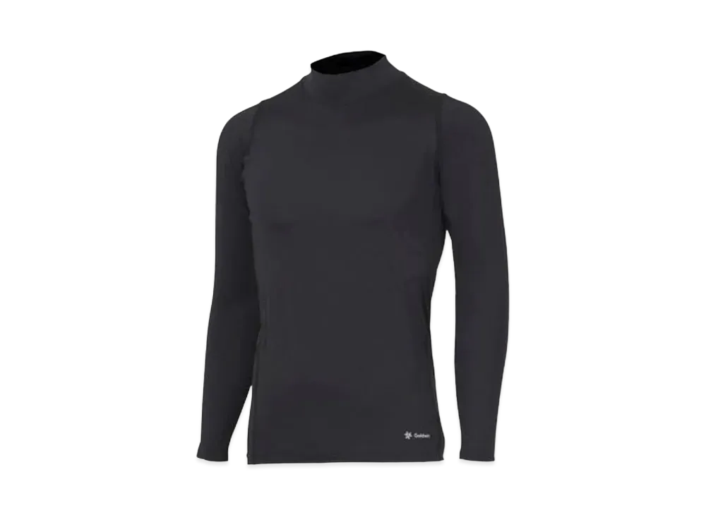 Goldwin Cooling Mock Neck Long Sleeve (C3 Fit / Men's) "Black"