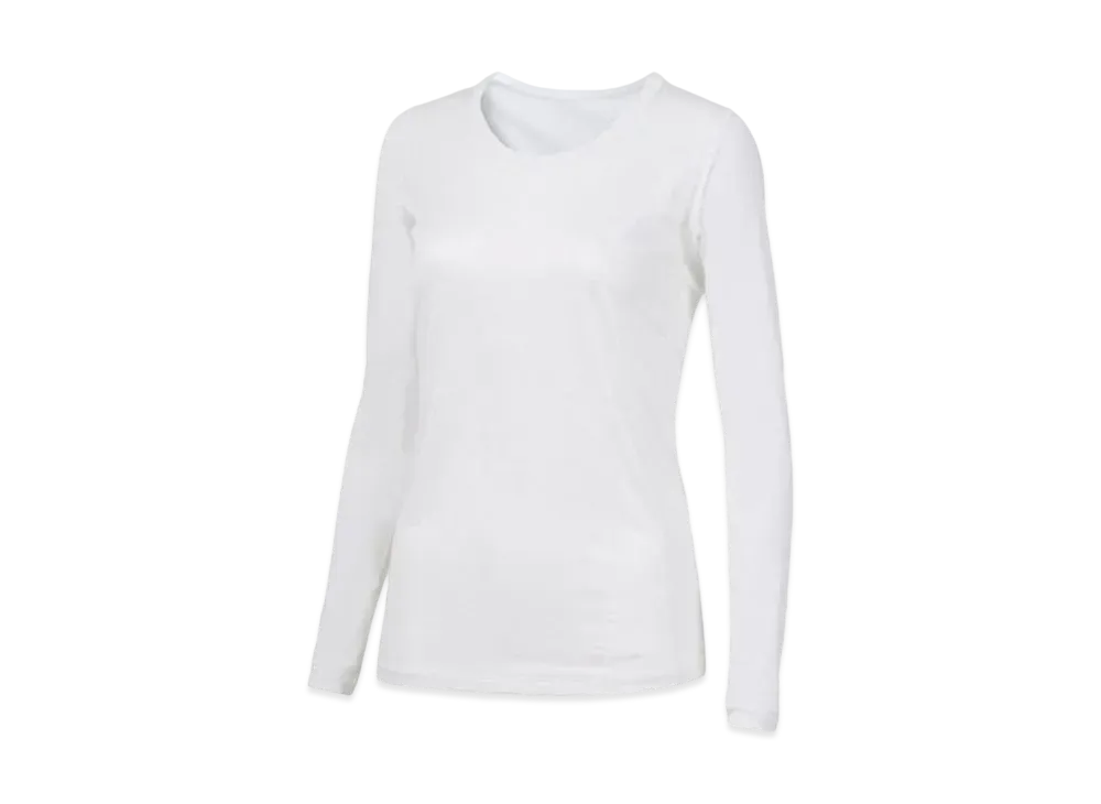 Goldwin Cooling Round Neck Long Sleeve (C3 Fit / Ladies) "White"