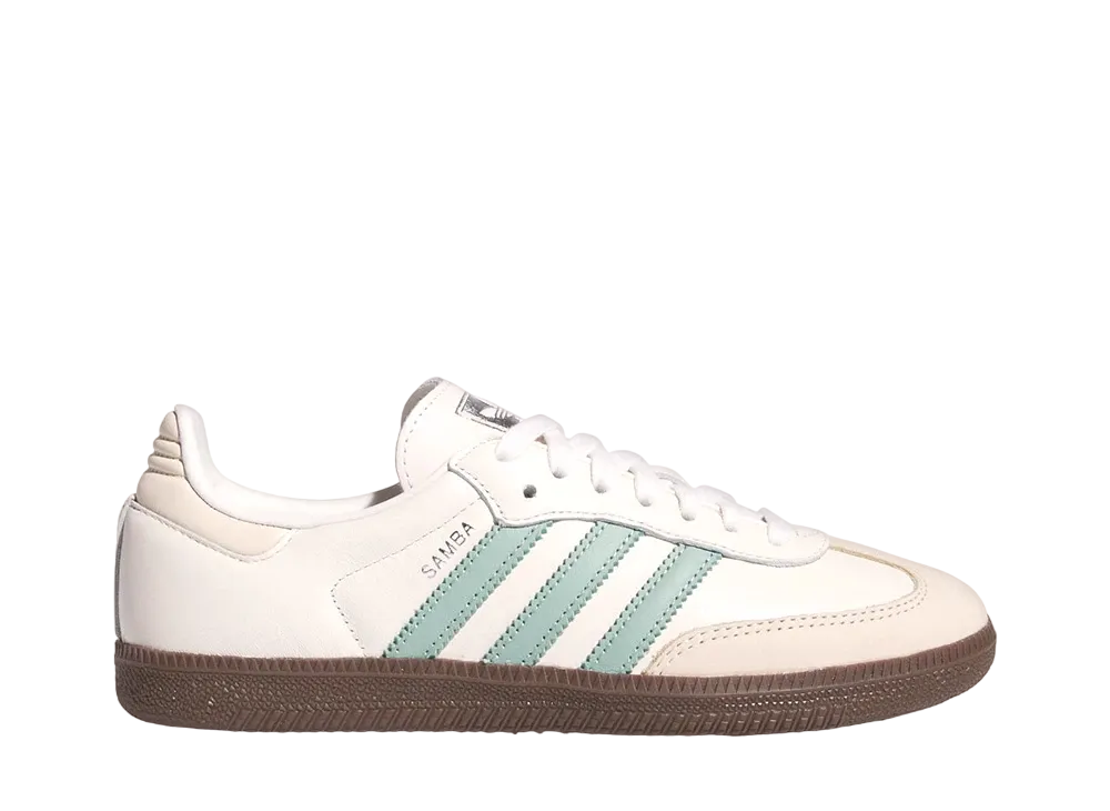 adidas Women's Samba "Cloud White/Hazy Green/Wonder White"