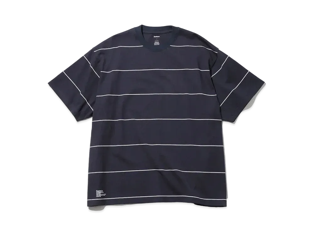 フレッシュサービス ピンボーダーS/S Tシャツ "ネイビー"