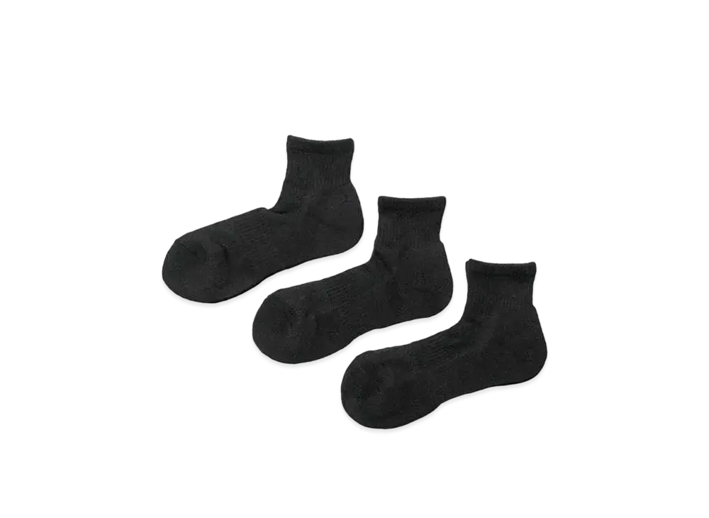 FreshService Original 3-Pack Short Socks "Black"
