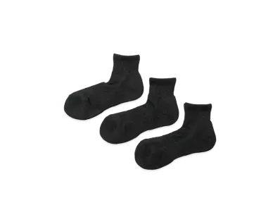 FreshService Original 3-Pack Short Socks "Black"