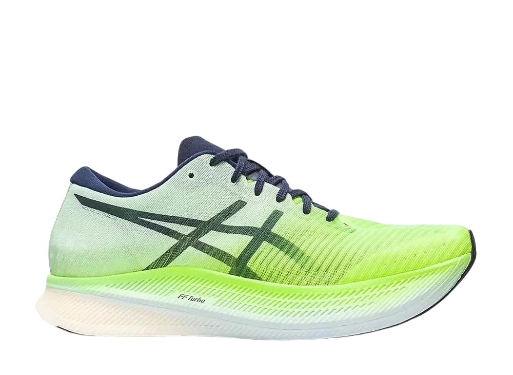 アシックス メタスピード スカイ "ハザードグリーン/スカイ"