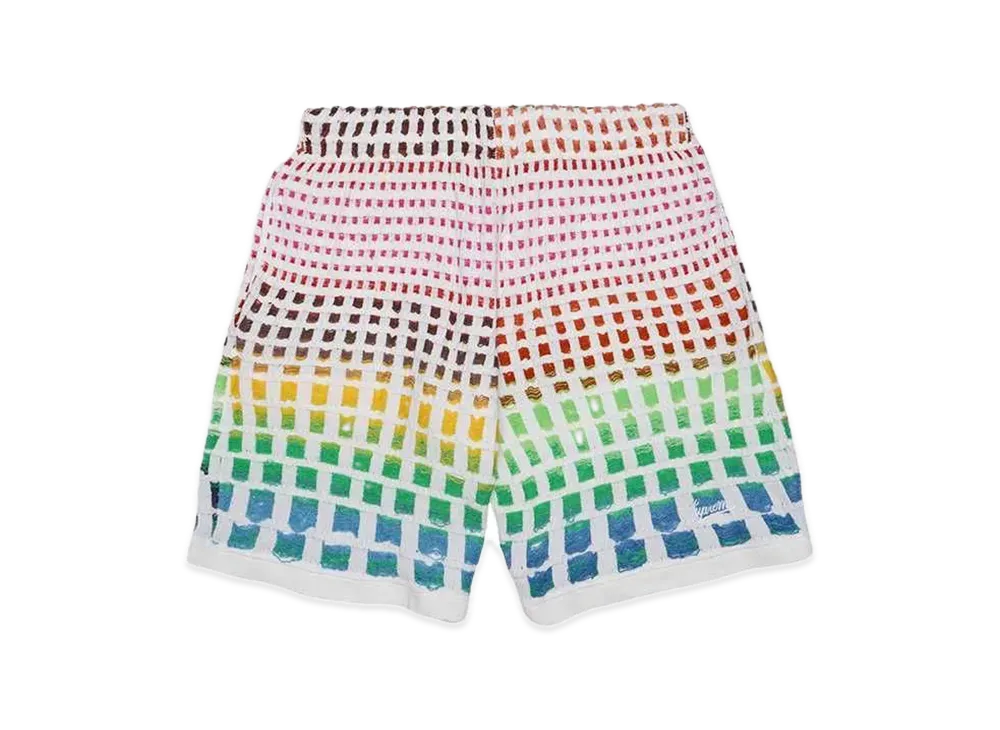 Supreme Gradient Grid Knit Short "Natural"