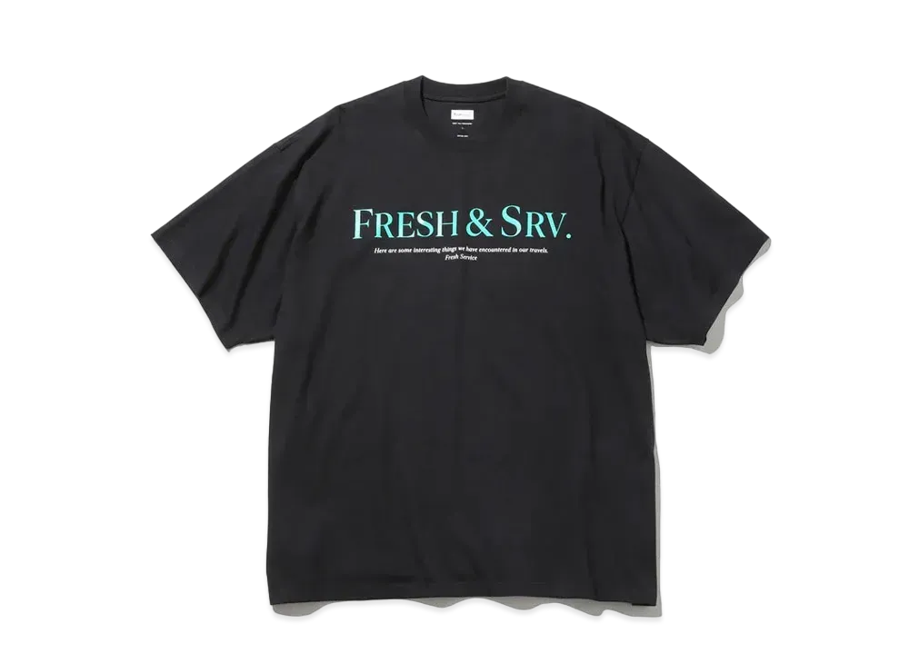 FreshService Corporate Printed S/S Tee "Fresh SRV" "Black"