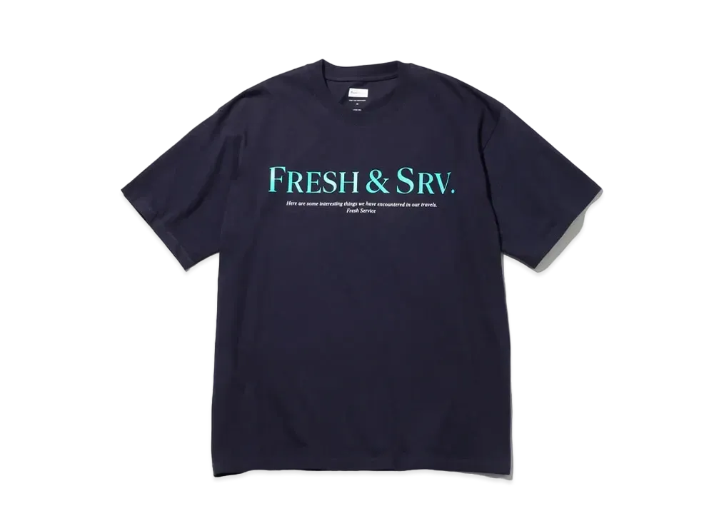 FreshService Corporate Printed S/S Tee "Fresh SRV" "Navy"