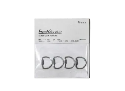FreshService Screw Lock Key Ring "Nickel"