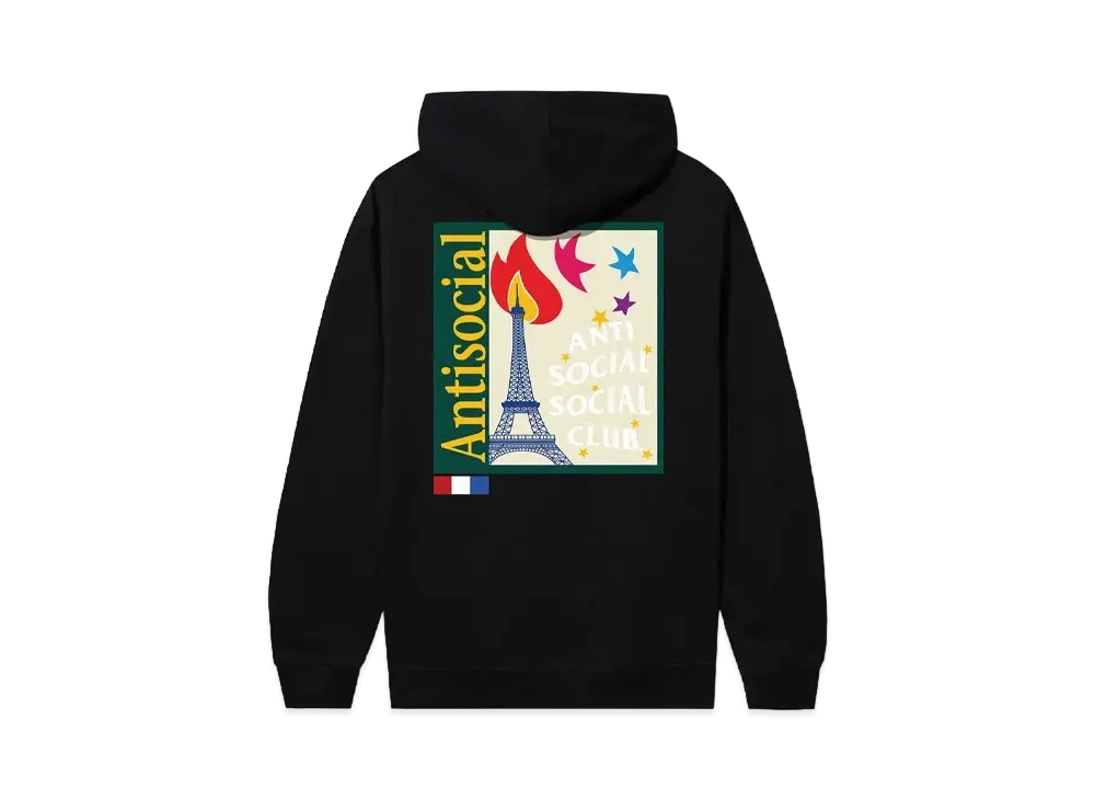 ANTI SOCIAL SOCIAL CLUB PARIS 2024 CAPSULE Souvenir Shop Hoodie "Black"