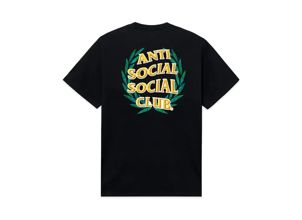 ANTI SOCIAL SOCIAL CLUB PARIS 2024 CAPSULE Laurel Logo Flip Tee "Black"