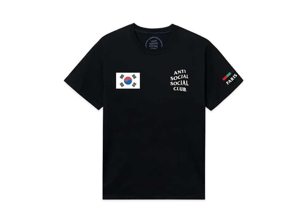 ANTI SOCIAL SOCIAL CLUB PARIS 2024 CAPSULE South Korea Tee "Black"