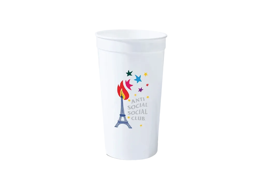 ANTI SOCIAL SOCIAL CLUB PARIS 2024 CAPSULE Souvenir Shop Cup Set "White"