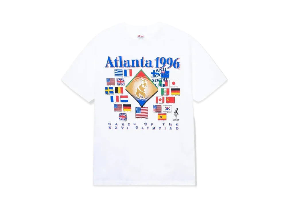 ANTI SOCIAL SOCIAL CLUB PARIS 2024 CAPSULE Vintage Olympic '96 Flag Tee "White"