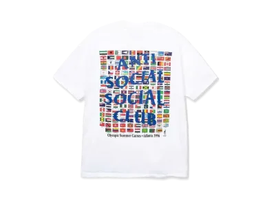 ANTI SOCIAL SOCIAL CLUB PARIS 2024 CAPSULE Vintage Olympic Summer '96 Tee "White/Navy"