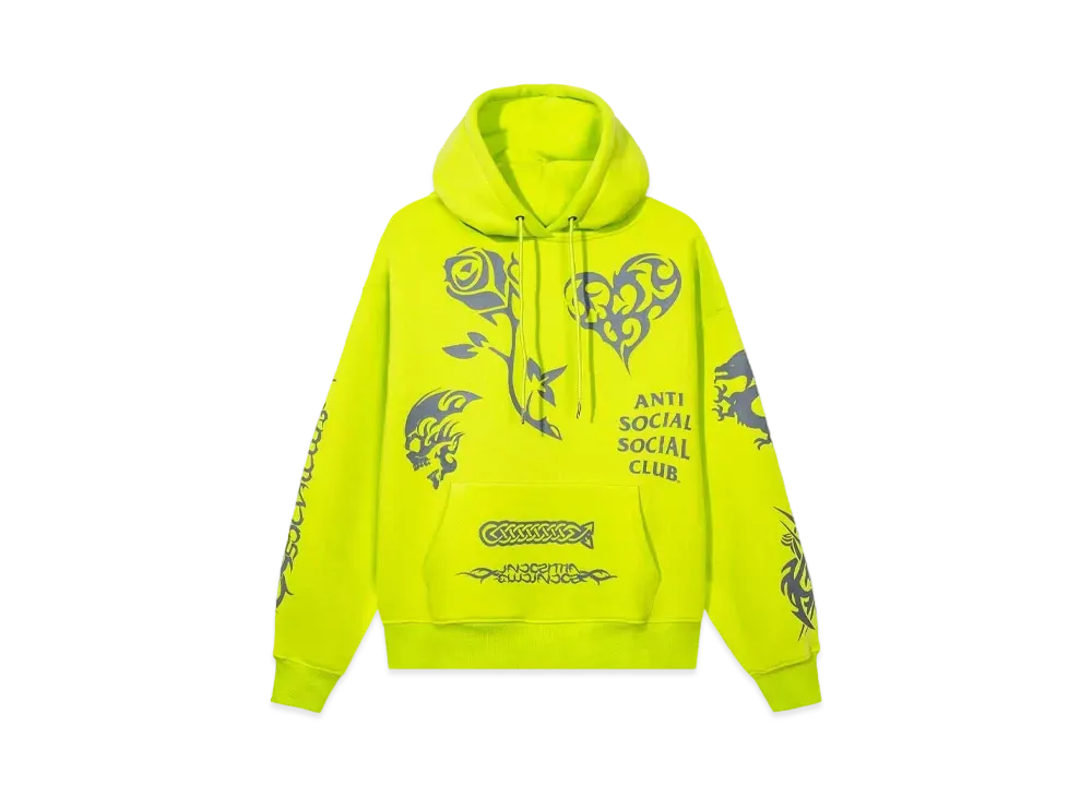 ANTI SOCIAL SOCIAL CLUB SUMMER 24 MAJOR DROP Helplessness Hoodie "Yellow"